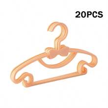 20 piezas de perchas de plástico ligeras | Diseño antideslizante, adecuadas para ropa de jóvenes, estructura ahorradora de espacio, ideal para dormitorio, lavandería, organización del armario de la guardería - Multicolor - Ver 13