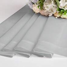 Light Grey Sheer Curtains 54 Inch Length For Living Room Bedroom 2 Panels Set, Elegant Rod Pocket Airy Solid Curtains For Small Window, Soft Breathable Dining Room Curtains, 42Wx54L Inch,42inchWx54inchL(Packof2),LightGrey - 淺灰色 - 查看 7