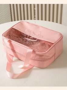 3pcs/Set High Quality PVC Makeup Bag, Suitable For Women And Girls, Large Capacity Travel Toiletry Organizer Bag With Zipper Closure, Lightweight, Fade-Resistant And Easy To Clean, Transparent PVC Makeup Bag, Beauty Products Storage Bag, Large Plastic Tote Travel Makeup Bag, Waterproof Handbag, Outdoor Travel Business Waterproof Dustproof Toiletry Cosmetic Organizer Bag, Gift, Convenient Waterproof Zipper Plastic Bag Toiletry Bag