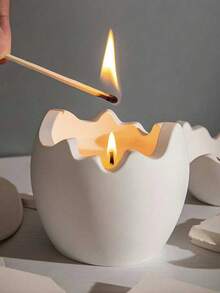 DIY蛋形硅胶烛台模具，手工礼品装饰，石膏树脂蛋形收纳盒模具，复活节礼物，节日装饰品