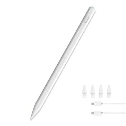 Bút Apple Pencil thế hệ thứ 2, hỗ trợ sạc không dây từ tính, bao gồm cáp sạc, tương thích với iPad A16/10/9/8/7/6, Mini 7/6/5, Air 5/4/3, Air 11" M3/M2, Air 13" M3/M2, Pro 11" M5/M4/4/3/2/1, Pro 12.9" 6/5/4/3, Pro 13" M5/M4, 90mAh.