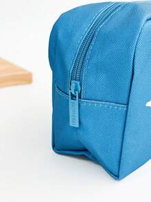 动物纹深蓝色化妆包 18.5cm*12cm*8cm 小包/化妆包/旅行收纳包/旅行化妆包 - 藍色 - 查看 7