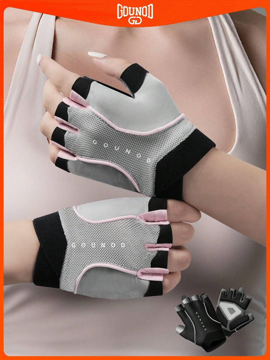 GOUNOD Męskie i damskie, lekkie rękawice do ćwiczeń, podnoszenia ciężarów, jazdy na rowerze, z doskonałą siłą chwytu. Rękawiczki antypoślizgowe do ćwiczeń fitness i jazdy na rowerze.