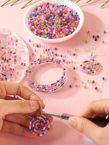 1000/500/150pcs Colorful Seed Beads For Jewelry Making DIY Bracelets Necklaces Clothing Accessories Crafts, 2/3/4mm