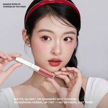 J.M.C.Y 二合一哑光和光泽唇彩，轻盈唇彩，打造自然妆容 - NR02 AMBER SUNSET - 查看 10