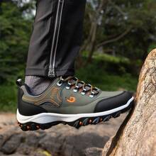 Men's Outdoor Hiking Shoes And Men's Casual Walking Shoes - 綠色 - 查看 3
