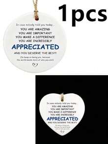 1/3/10pcs Acrylic Pendant Decoration, Holiday Gift For Friends, Colleagues, Encouragement, Appreciation, Farewell - Multicolor - View 10
