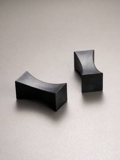 2pcs Black Plastic Chopstick Holder - Fashionable & Practical Cutlery Organizer, Suitable For Restaurants, Kitchens, Etc.