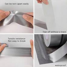 Waterproof Tear-Proof 33ft Pro-Grade Silvery Duct Tape - PVC Material, Ideal For Home Repairs & Sealing, Countertop Compatible, Leak-Proof Strip - Multicolor - View 3