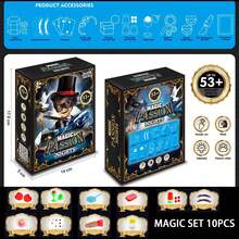 1套/10件/14件魔术道具套装 - 礼盒套装 - 英文包装 - 魔术表演道具 - 魔术学习入门套装 - 生日礼物 - 节日礼物（包含英文说明书+视频） - 彩色 - 查看 7