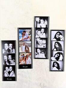 1/4/8pcs Customized Long Photo Strips - Personalized Movie-Style Photo Keepsakes, Couples/Best Friends Exclusive Photo Strips - Creative Custom Memorabilia, Student Photo Decor - Baby/Pet Growth Records - Personalized Long Photo Keepsakes, Birthday/Holiday Party Gifts - Customized Group Photos, Couples Photo Strips - Anniversary Romantic Surprise Gifts