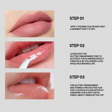 J.M.C.Y 二合一哑光和光泽唇彩，轻盈唇彩，打造自然妆容，不粘唇膏 - NR05 VELVET TARO - 查看 6