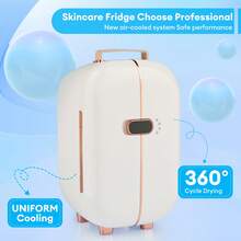 TABU Electric Skincare Fridge With Uniform Cooling & 360° Drying, White - US B Type Plug(110-127V) - View 6