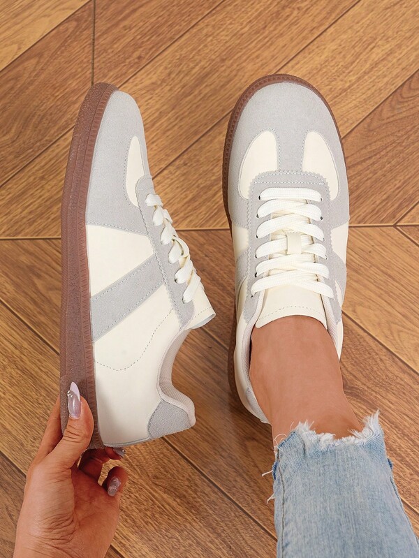 Damen Flache Lässig Sneaker, Bequem & Weich