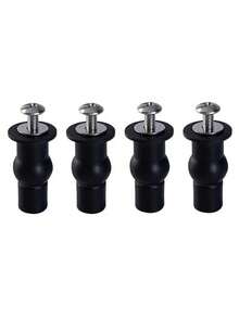 2pcs Expansion Screws For Fixing Toilet Seat Hinge Holes, With Nuts And Screws, Rubber Bumper Wall-Mounted Toilet Seat Accessories - Multicolor - View 12