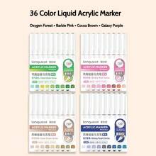 Set di 171 colori di pennarelli acrilici liquidi diretti Languo, penne riempitive con testina morbida e capacità elevata, colori macaron, grigio, marrone e colorati, adatti per studenti, pittura di personaggi dei cartoni animati, impermeabili per carta, arte fai-da-te, graffiti su pietra, vetro e ceramica, disponibili in 207 colori, idea regalo, essenziali per il ritorno a scuola, forniture per l'arte di San Valentino, set di cancelleria