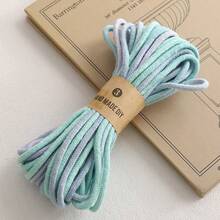 10米 4毫米粗彩色涤纶编织绳 - 多种颜色可选，柔韧防缠绕，适用于户外活动、DIY手工艺品、圣诞装饰、手机挂绳及各种装饰配件 - 耐用涤纶线 - 漸層色 - 查看 16