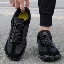 Zapatos Descalzos de Ancho para Hombre Zapatillas de Trail Running Outdoor Zapatillas Trekking Tenis Calzado Deporte Ligero Casuales Sneakers - Negro - Ver 9