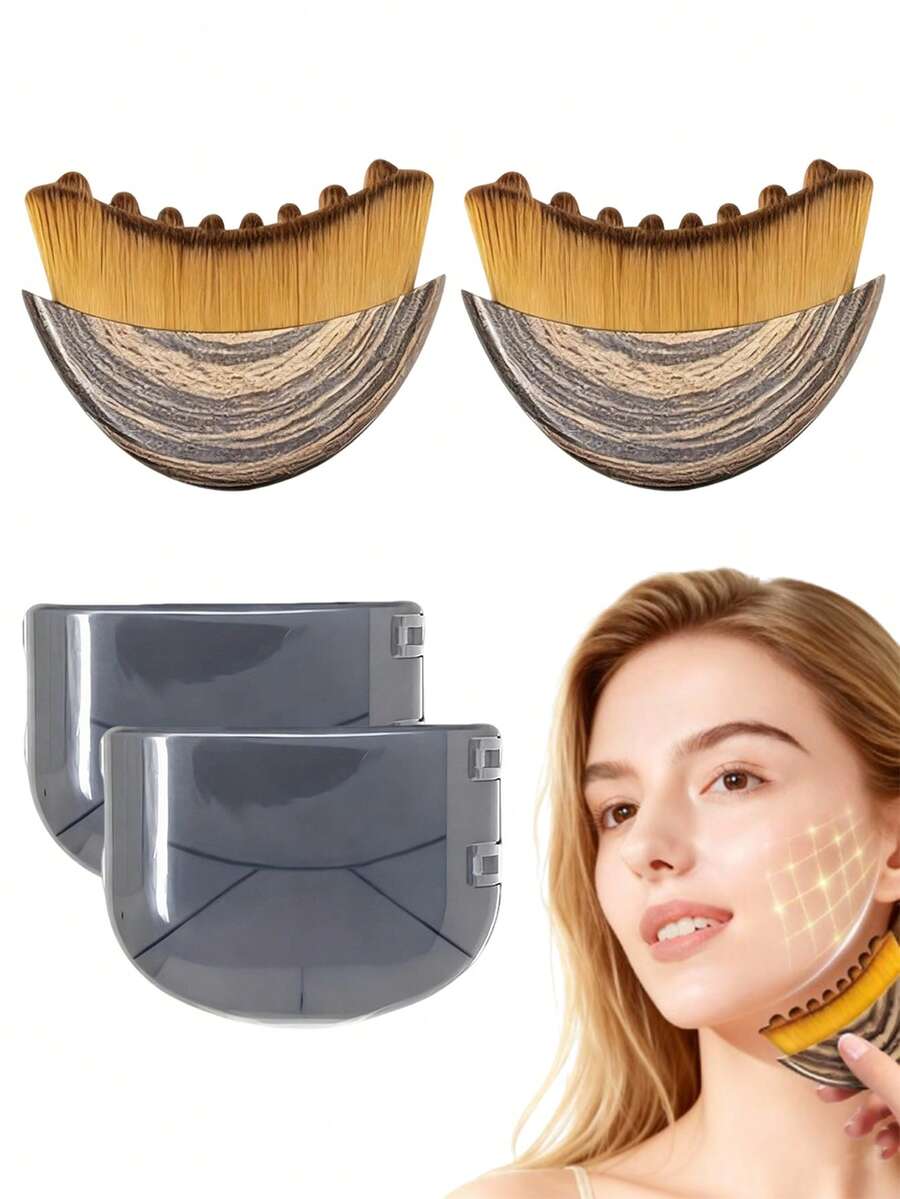 New Lymphatic Drainage Facial & Body Massager, Helps Contour Chin & Jawline - Portable Beauty Brush, Skin Caring