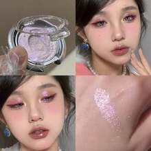 HERORANGE 反光高光粉，珠光闪光，精细研磨，自然光泽，防水防汗，用于高光面部和轮廓、眼影、化妆，小巧便携，情人节的绝佳礼物，适合派对、角色扮演和各种场合 - 彩色 - 查看 14