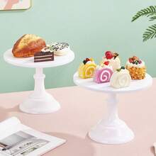 3pcs Cake Stand, Golden Cake Stand Set Disc Diameter 8" 10" 12", Perfect Dessert Table Display Set, Cupcake Cake Stands For Party, Wedding, Birthday, Baby Shower, Anniversary - trắng - Xem 9