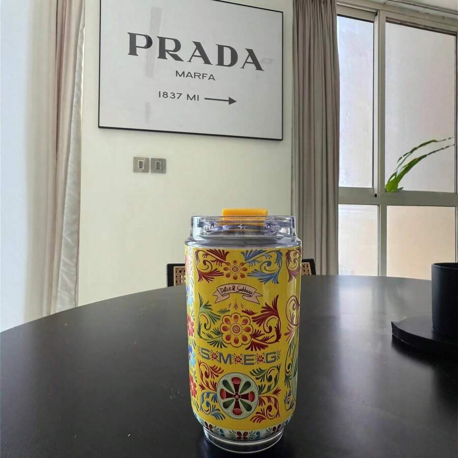 S M E G Kaka Coffee Mug, Insulated Mug Made Of 304 Stainless Steel, Portable Mug, Car Mug - Màu vàng - Xem 1