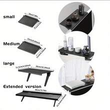 1 Pc/Integrated Adjustable TV Set-Top Box Holder - Cable Management Box, Multifunctional Display Mount For Wall-Mounted TV With Media Box/Router Storage - High-Strength ABS Matte Surface, 2026 Cord Management Solution, New Year Home Office Upgrade, Valentine's Tech Gift, Space Saving TV Accessory - Multicolor - View 4