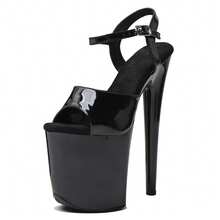 WUXIN H&P Women's 8 In Platform Sandal Heels Ankle-Strap Sexy,8 In Pole Dance High Heel Platform,20 Cm Exotic Platform Pole Dancer Heels Shoes Stiletto - 黑色 - 查看 9