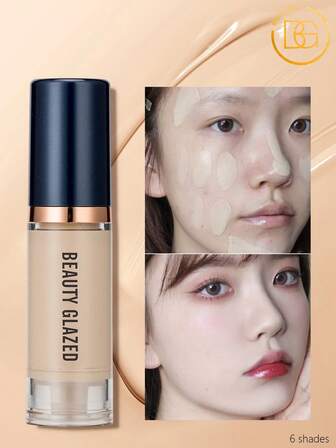 beauty glazed 超持久亮泽哑光粉底液 轻盈遮瑕粉底液 持久粉底液