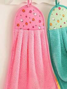 2 buc șervețele umede agățate șervețele absorbante de apă drăguțe șervețele umede de toaletă prosoape de bucătărie inserați batiste desene animate