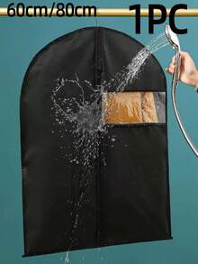 5 chiếc/1 chiếc Vỏ bọc quần áo chống bụi, Túi đựng quần áo, Vỏ bọc vest, Túi đựng đồ, Vỏ chống bụi tủ quần áo, Vỏ bọc áo khoác, Thích hợp để cất giữ, Vỏ chống bụi váy cưới, Túi đựng đồ chống thấm nước - màu đen - Xem 12