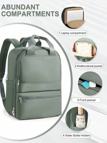 Unisex Large Capacity Travel Backpack, 14/15.6 Inch Anti-Theft Laptop Backpack, Carry-On Luggage, Waterproof College Backpack, Lightweight Backpack For Teens/Adults, Suitable For Work, Business, Hiking. Random Shipment Of New And Old Versions. - Multicolor - View 7