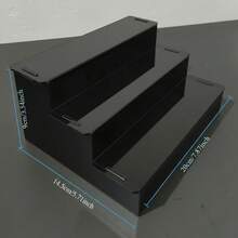 3-Tier Acrylic Step Storage Display Rack, High Transparent Material, No Installation Sturdy Structure, Suitable For Perfume Bottles, Cosmetics, Lipstick, Nail Oil