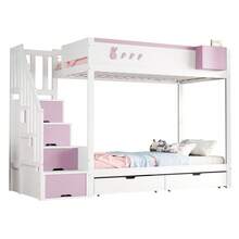 Kids Bed Frames, Headboards & Footboards - White+Pink + Wood + 90cm*200cm - View 9