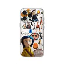 Funda  para móvil, diseñada con personajes originales y una vibrante paleta de colores, compatible con  17,  16,  16 ProMax,  15,  15 ProMax,  14,  13,  12 y  11 Pro. Fabricada en TPU, ofrece protección contra golpes. Perfecta para familiares, amigos, niños, cumpleaños, primavera, vacaciones, novios, novias y San Valentín. - LB11 transparente - Ver 6