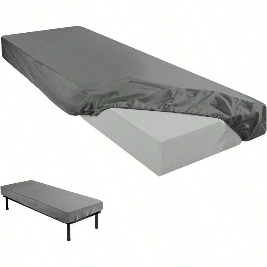75" X 31" X 9" Cot Sheet Compatible With Narrow Twin Mattress Camp Bunk Beds RVs Microfiber Sheet For Bunk Guest Beds  Cots Trifold Mattress Dark Gray 1 Pack - 深灰色+1 - 查看 1