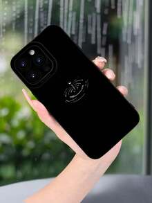 Lujo Ligero, Estilo y Belleza Gota de agua Drop3Gota de agua  Funda de Teléfono de Textura Mate Negra, Compatible con 17PROMAX, 17PRO, 17Air, 17, 16PROMAX, 16PRO, 15PROMAX, 15PRO y Todos lo - Negro - Ver 2
