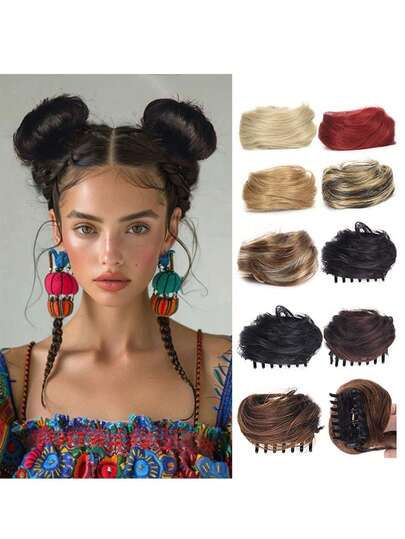 迷你发夹假发，自然逼真的马尾辫，轻松打造造型，适合所有女性，是日常聚会、假日排队和各种场合的完美之选。