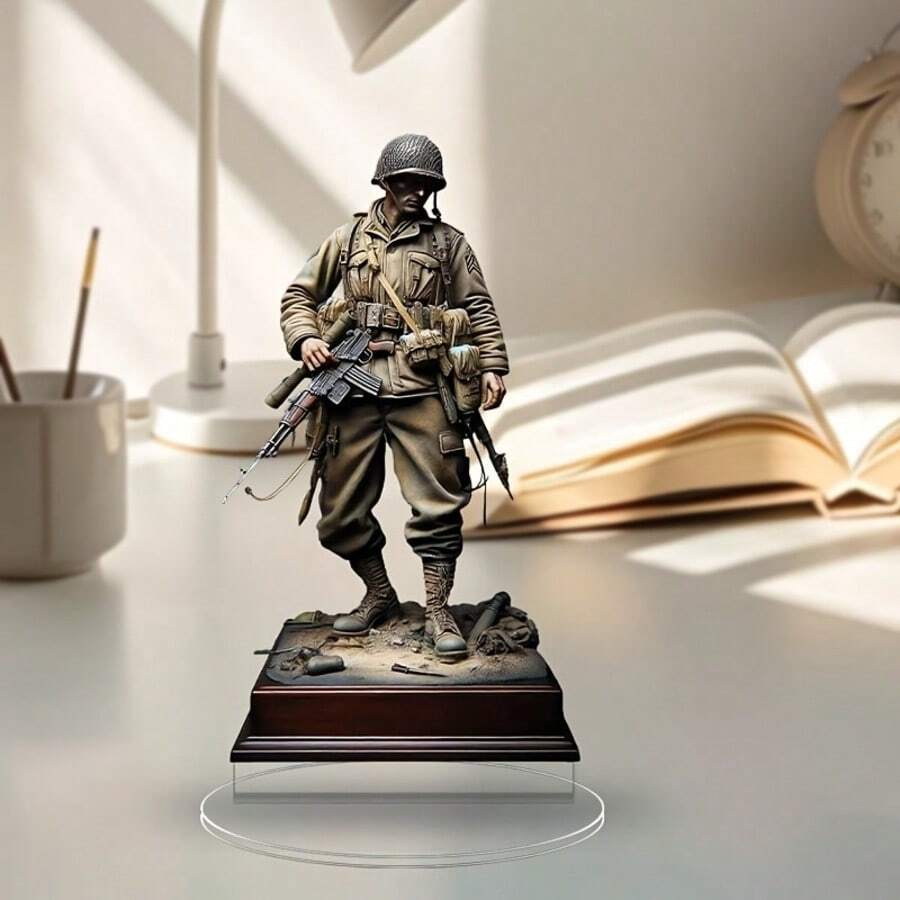 1 قطعة زخرفة مكتبية من الاكريليك بطراز قديم - مثالية لديكور المنزل والمكتب واحتفالات العطلات، هدية مثالية لعيد الحب وعيد الأم، ديكور المكتب وإكسسواراته - متعدد الألوان - مشاهدة 1