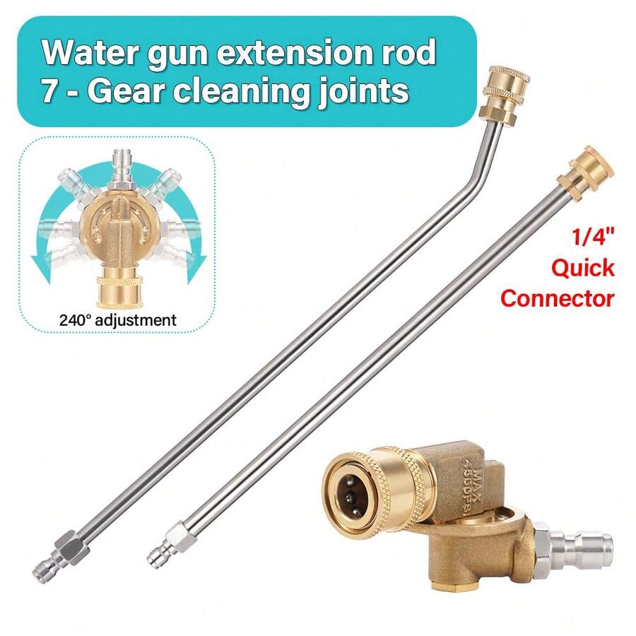 4000PSI High Pressure Washer Spray Gun Extension Nozzle Spray Gun Extension Gun Strap 1/4 Quick Connect Car Wash Accessories