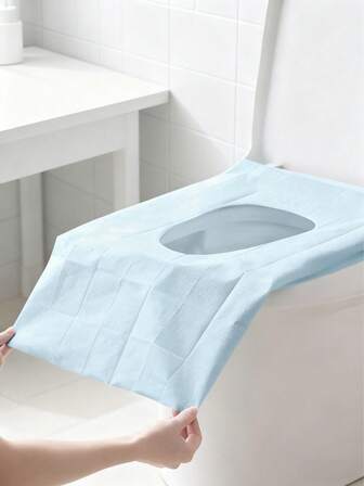 Cubiertas desechables para asiento de inodoro, empaquetadas individualmente, impermeables y desechables, portátiles para viajes, campamentos, hoteles y baños públicos, para adultos y niños