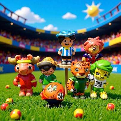 2026 World Cup Mascot Squishy Toy, World Cup Merchandise