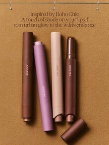 JOOCYEE Velvet Rouge Limited 全新色号 147 Nomadic Naked 哑光唇膏及唇线笔，易于涂抹，时尚优雅的秋冬棕色调 - 147 Nomadic Naked - 查看 9