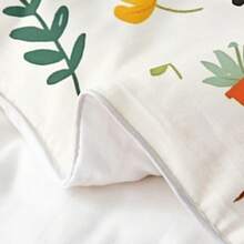 % Cotton Pink Dachshund Comforter Cover, Flower Floral Bedding Set, Kawaii Sausage Dog Duvet Cover, Lovely Puppy Quilt Cover, Soft Comfy, Dachshund Bedding - 淺褐色的 - 查看 2