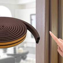 600厘米门缝密封条，隔音、超静音、防盗，适用于卧室、房间、侧门、窗缝，防风、防水，自粘密封条