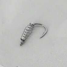 ECSiNG - 40 anzuelos de resorte para pesca con anzuelo de pescado, anzuelo de pesca para bagre, aparejos de pesca con barras, compatible con masa de anzuelo eléctrico (tamaño#10) - 1 - Ver 4