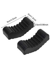 2pcs/Set Automotive Floor Jack Rubber Block Supports, Rubber Pad Blocks For Car Jack Stand, Durable Black Rubber For Vehicle Lifting, Easy Installation And Reduced Friction On Metal Surfaces, Vehicle Maintenance Tool, Sleek Design, Sturdy Construction - Multicolor - View 4