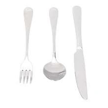 304 Stainless Steel Knives Forks Spoons Kit Cutlery Set for Home Kitchen Hotel Restaurant12Pcs/Set for 4 Person - Plateado - Ver 3