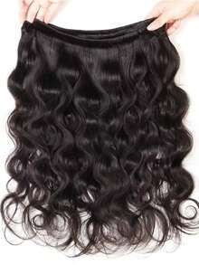 15A Brazilian Body Wave Bundles Human Hair (20 22 24 Inch) Unprocessed Body Wave Human Hair Quick Weave Hair 3 Bundles Thick Remy Virgin Hair Extensions Natural Black Color - S1 - View 3