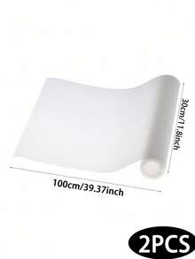 1 Rollo de 11.8*118 pulgadas Forro para estantes, forro para cajones, forro para gabinetes. Material de EVA semi-transparente, resistente al agua, a la humedad, al moho, al aceite y antideslizante. Grueso, resistente al desgaste, lavable y reutilizable, se puede cortar a medida, adecuado para estantes, gabinetes, refrigeradores, cajones, estantes para zapatos, sin adhesivo - Blanco - Ver 26